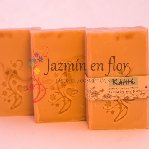 Jabón Natural artesanal Manteca de Karite - Jazmín en flor